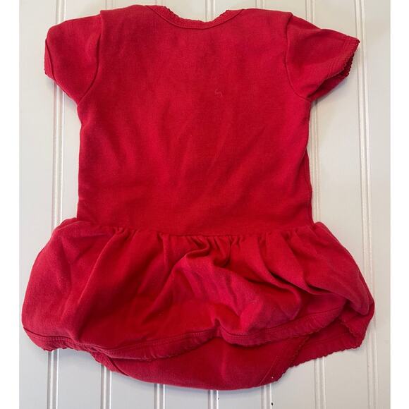 Buc-cee's Red Bodysuit Dress - Size Baby Girl's 0-3 Months - Picture 5 of 6